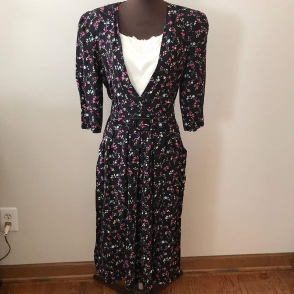 Black Floral Dress
